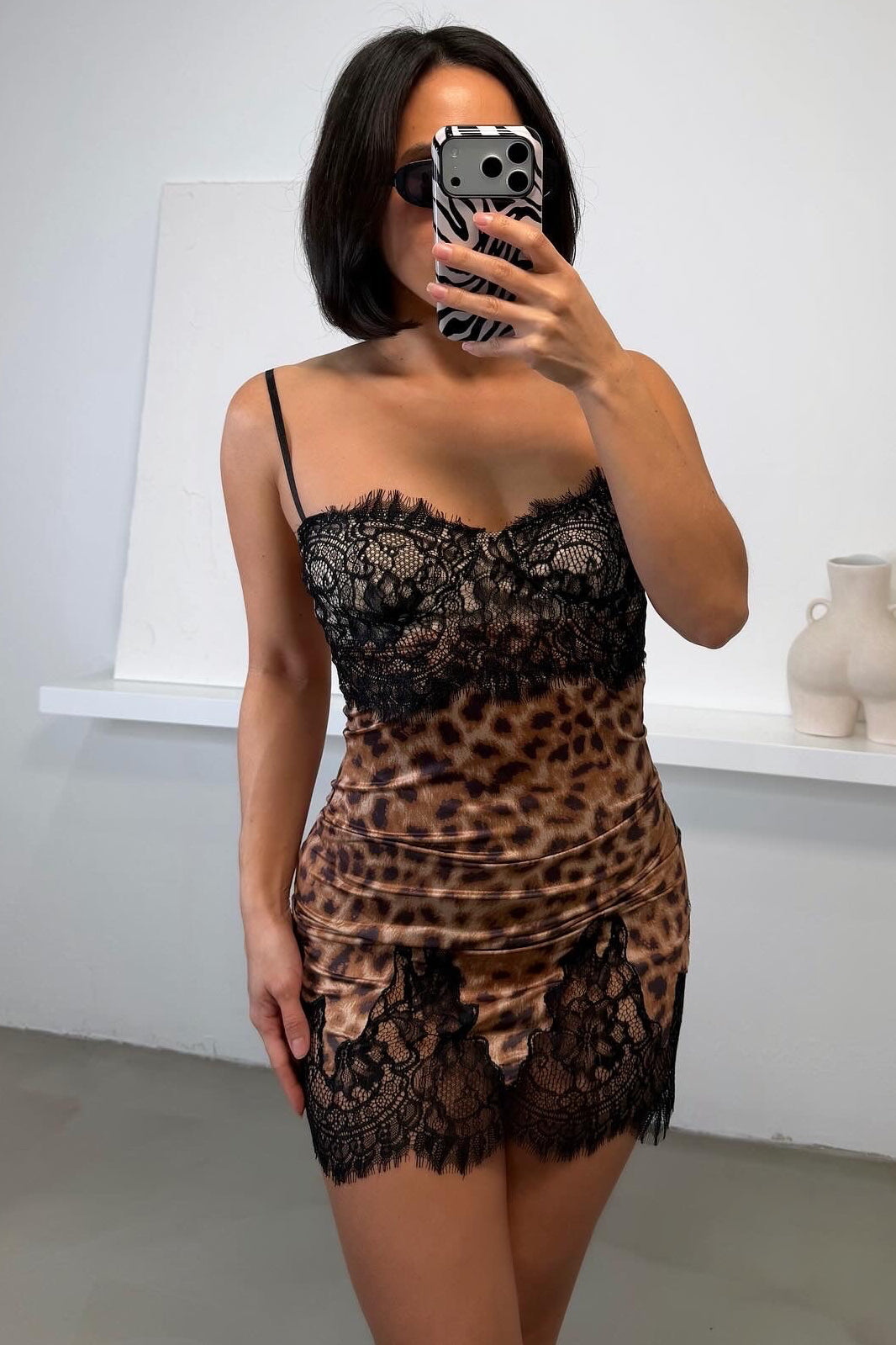 Katia Mini Dress - Leopard