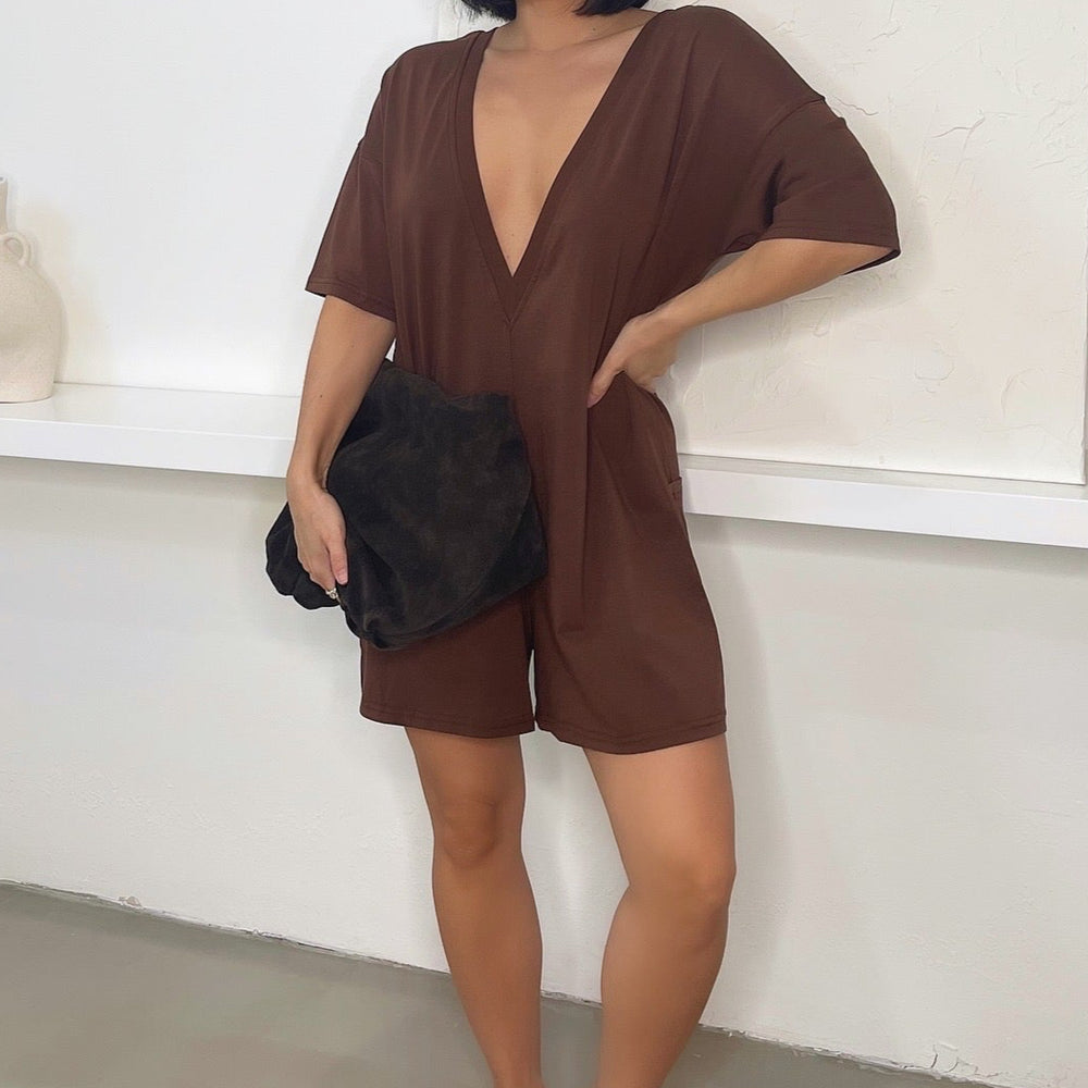 Tia Romper - Brown