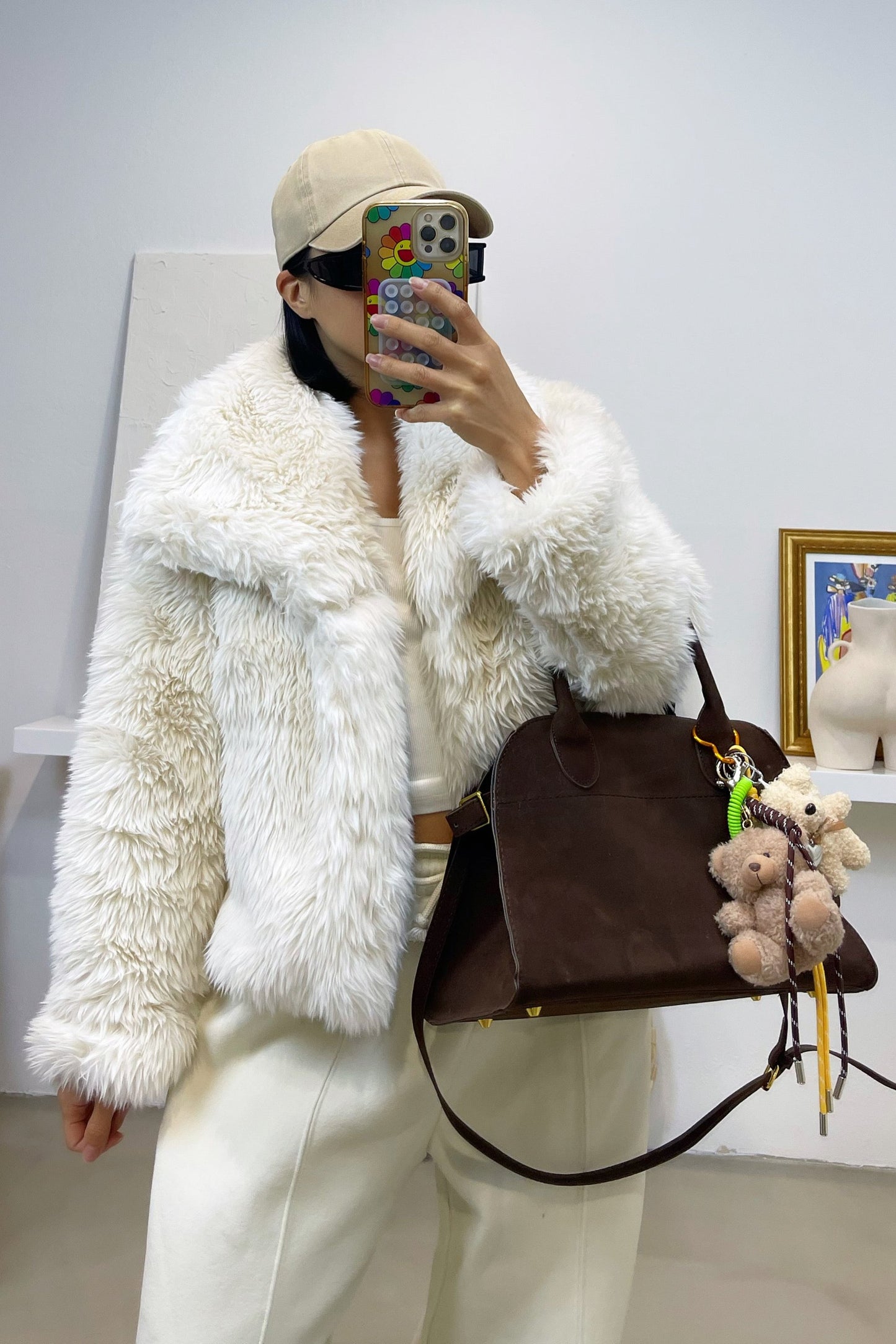 Aspen Faux Fur Jacket - Ivory