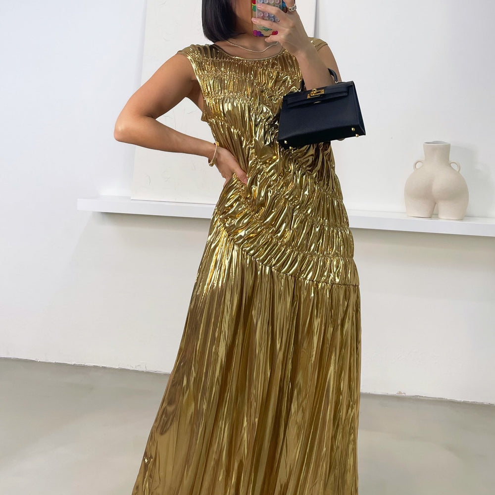 
                      
                        Layla Gold Midi Dress - Gold
                      
                    