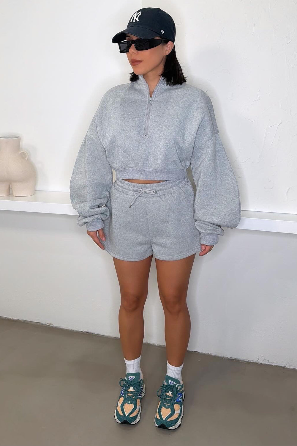 Sabrina Shorts Set - Gray