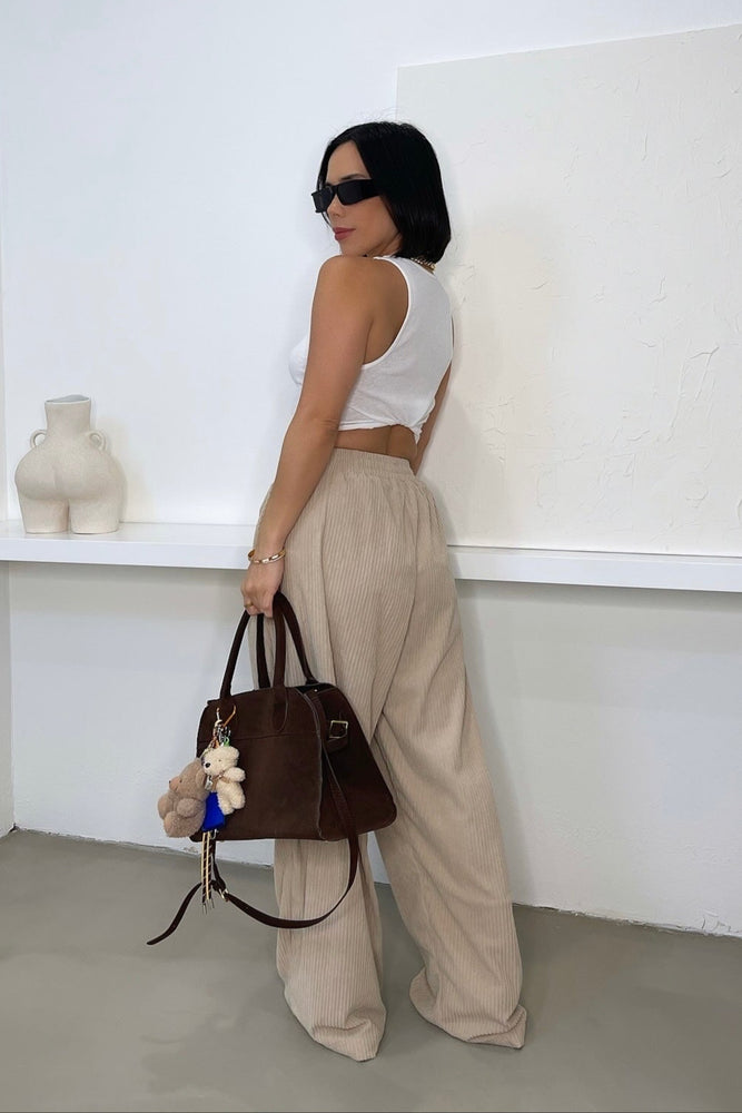 
                      
                        Jade Wide Leg Pants - Taupe
                      
                    