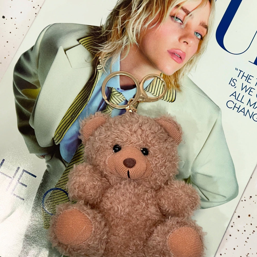 Teddy Bag Charm - Beige