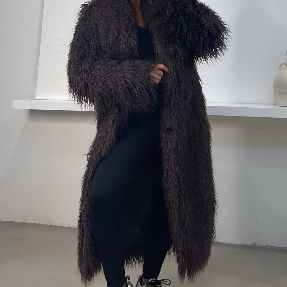 
                      
                        Sloane Faux Fur Coat - Brown
                      
                    
