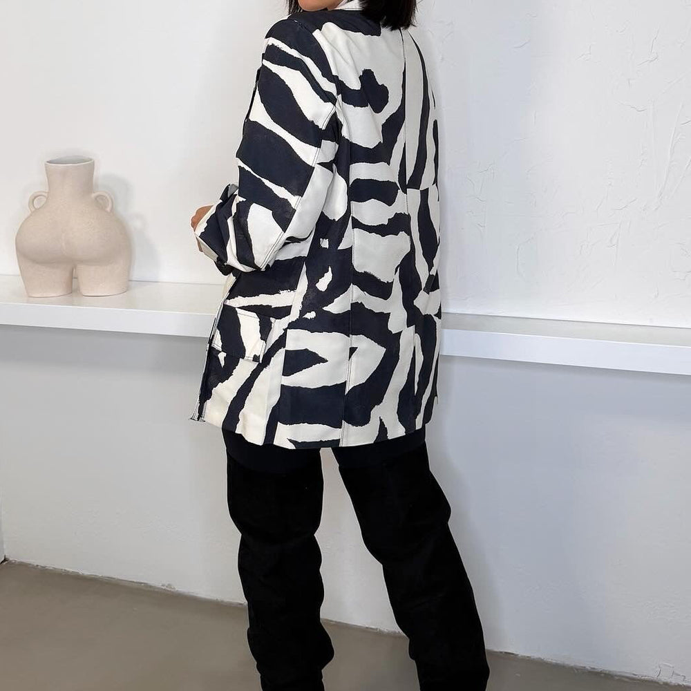 
                      
                        Zella Oversized Blazer - Zebra Print
                      
                    