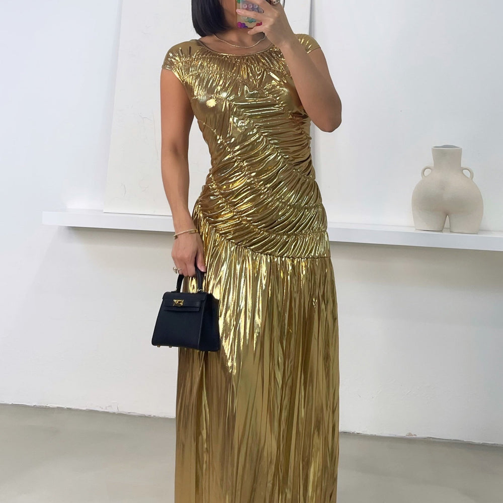 
                      
                        Layla Gold Midi Dress - Gold
                      
                    