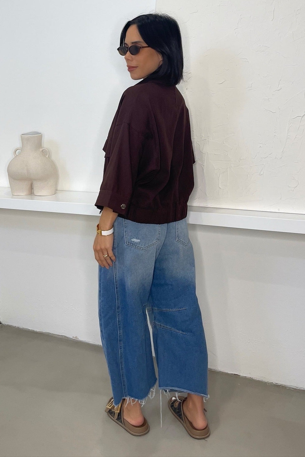 Tessa Over Shirt - Brown