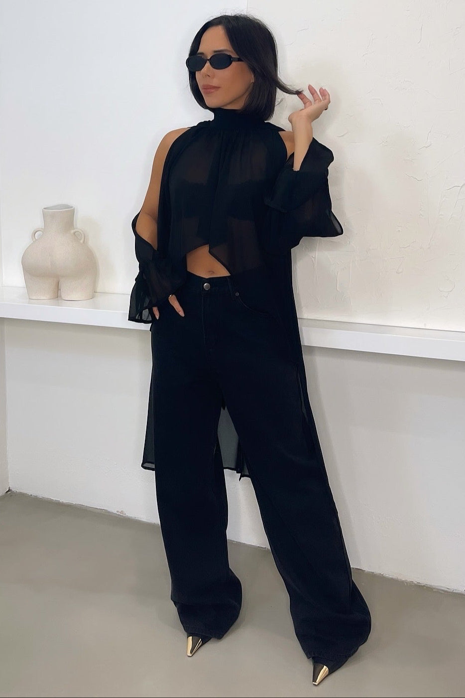 Addison High Waisted Jeans - Black