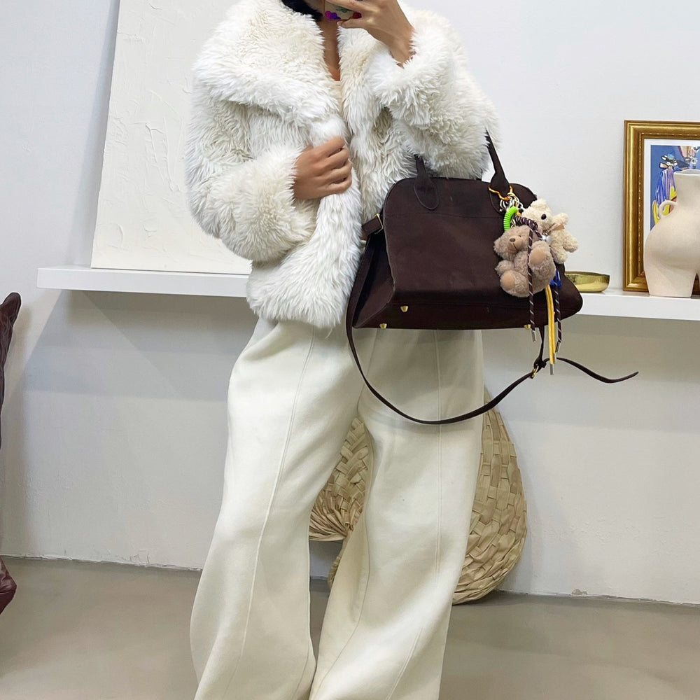 Aspen Faux Fur Jacket - Ivory