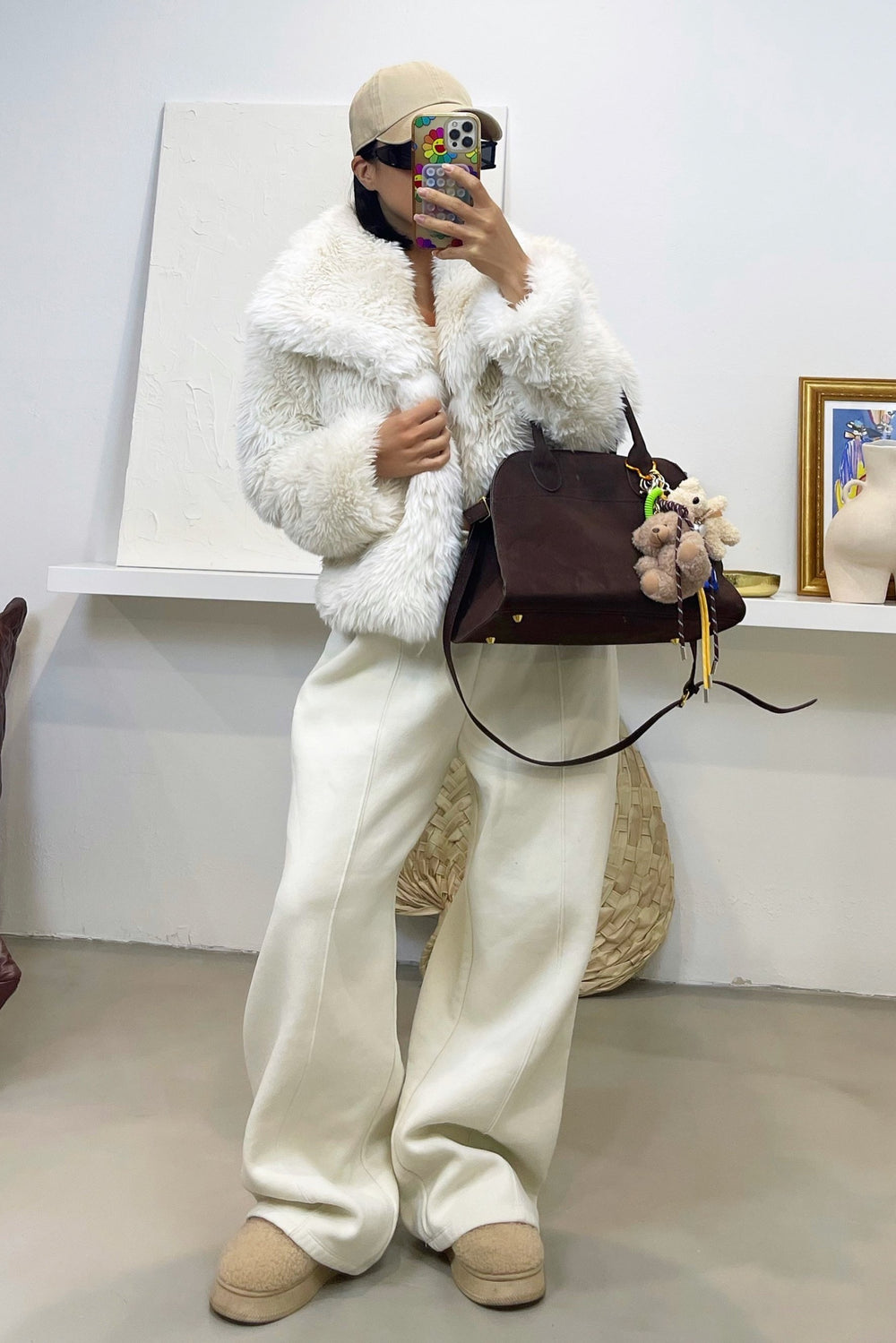 Aspen Faux Fur Jacket - Ivory