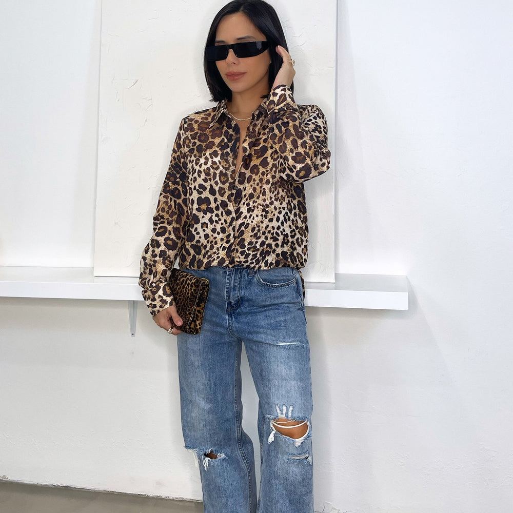 
                      
                        Gia Leopard Print Blouse - Leopard
                      
                    