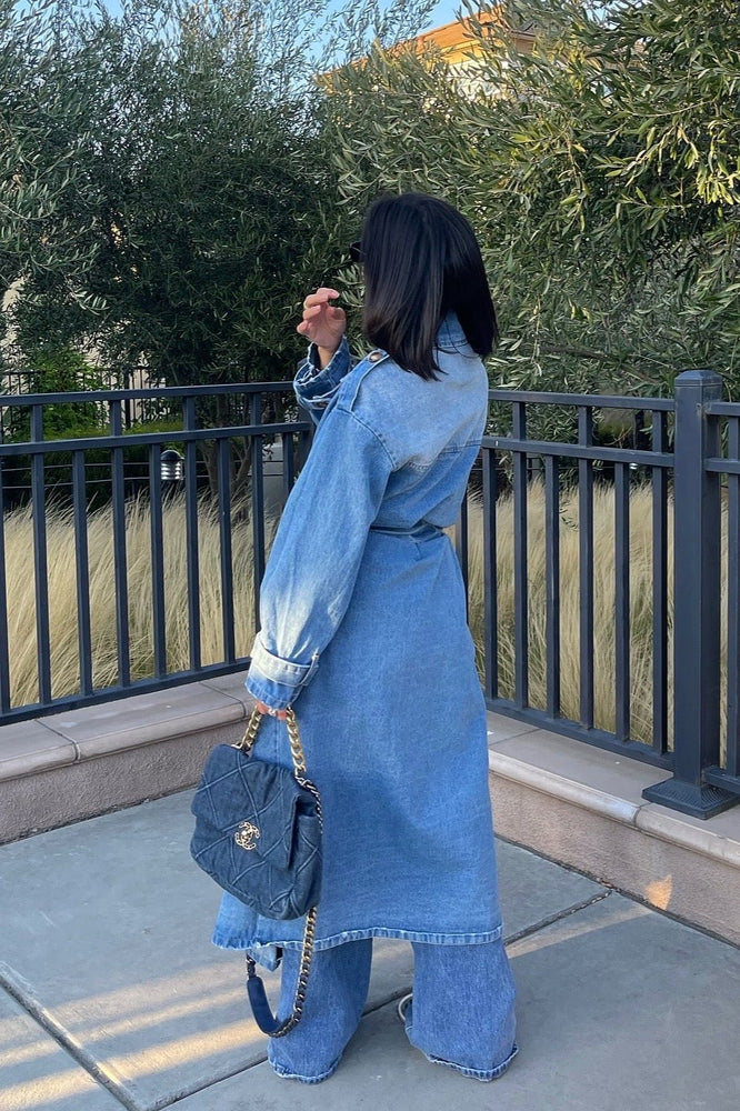 
                      
                        Denim Trench Coat - Denim
                      
                    