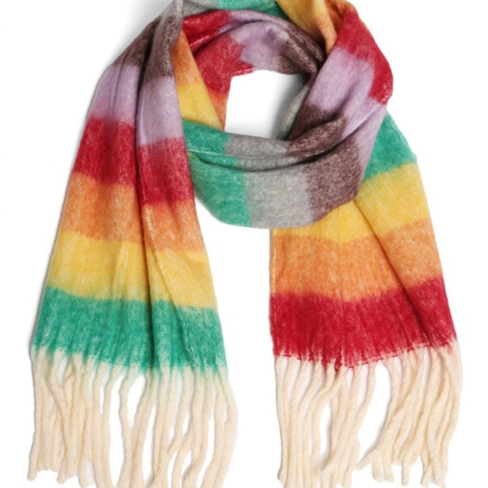 Scarf with Fringe - Multi