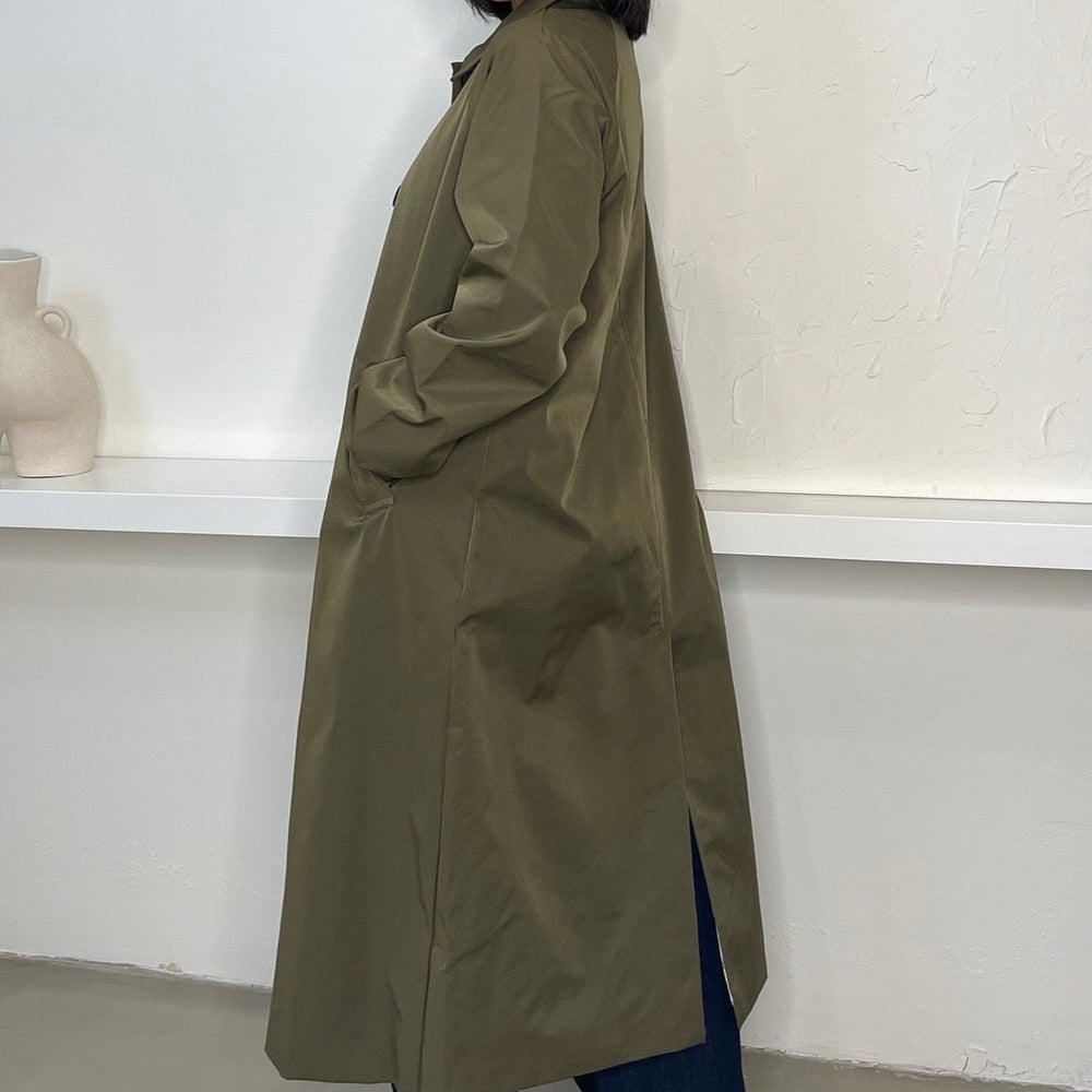 
                      
                        Mindy Trench Coat - Olive
                      
                    