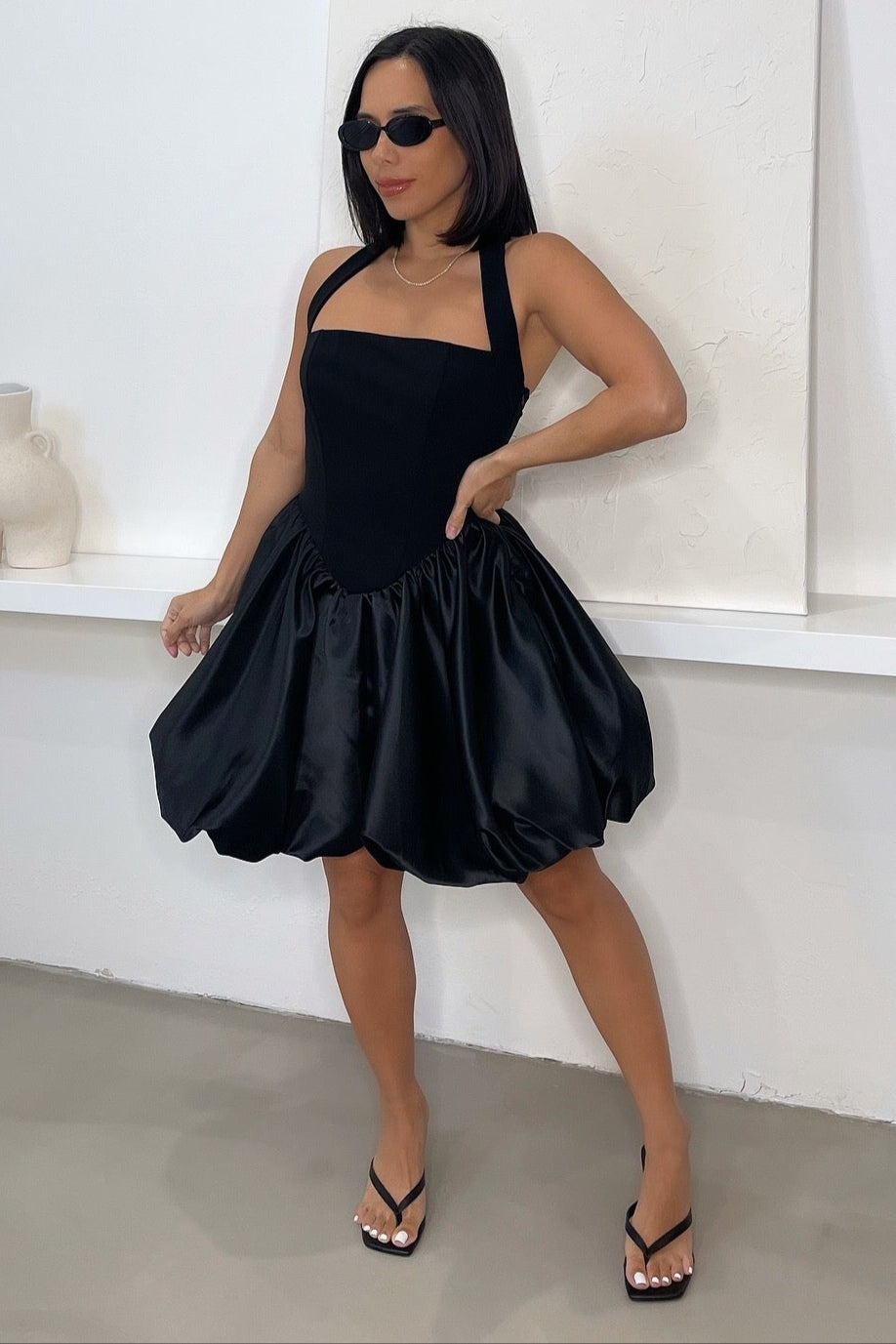 Jenni Bubble Dress - Black