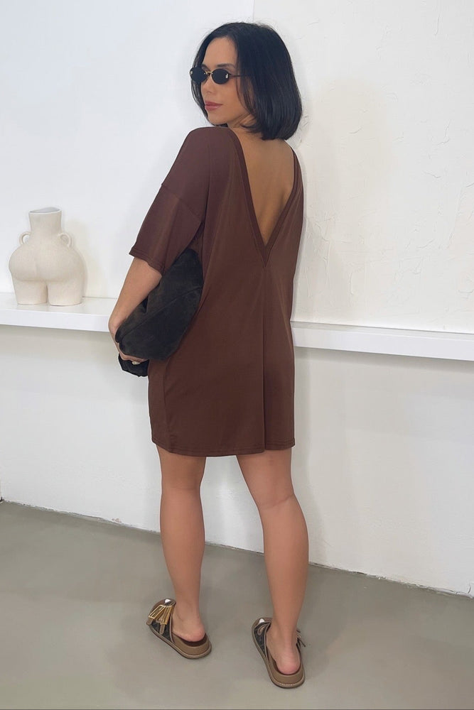 
                      
                        Tia Romper - Brown
                      
                    