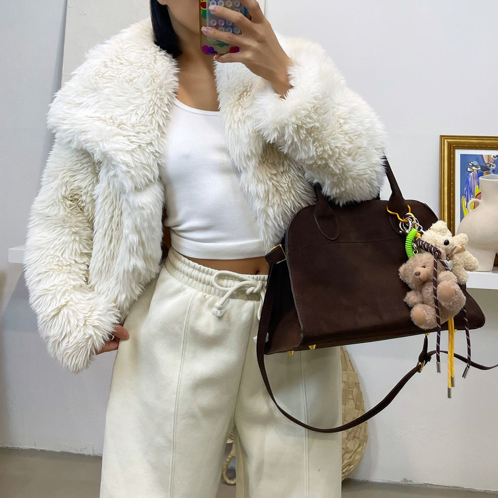 
                      
                        Aspen Faux Fur Jacket - Ivory
                      
                    