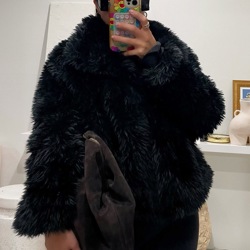 
                      
                        Aspen Faux Fur Jacket - Black
                      
                    