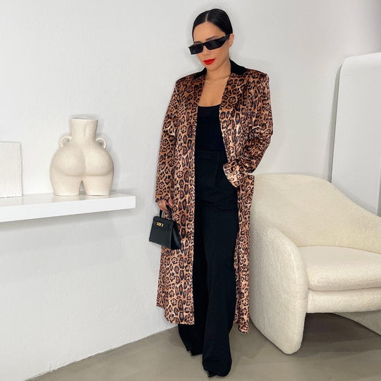 Leopard Print Coat