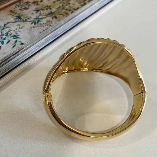 Embossed Metal Bracelet (gold)