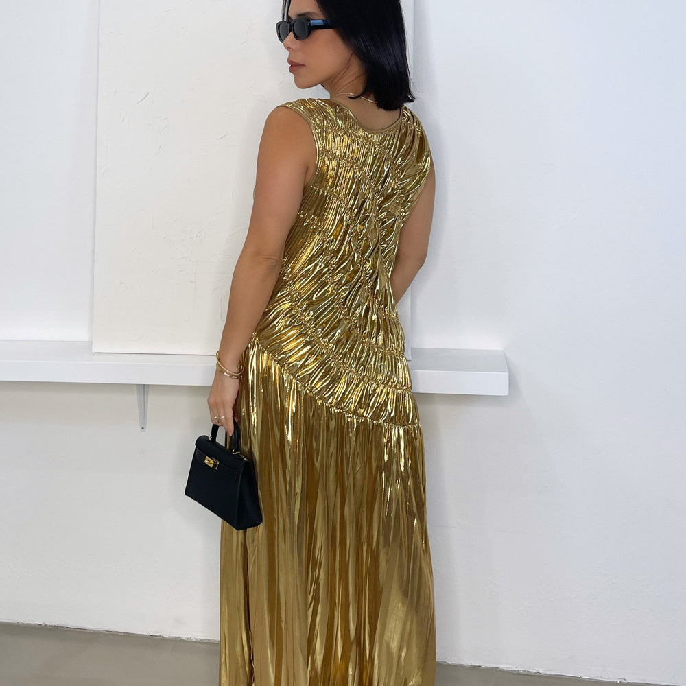 
                      
                        Layla Gold Midi Dress - Gold
                      
                    