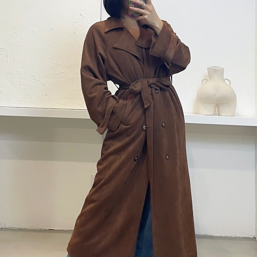 
                      
                        Sienna Trench Coat - Brown
                      
                    