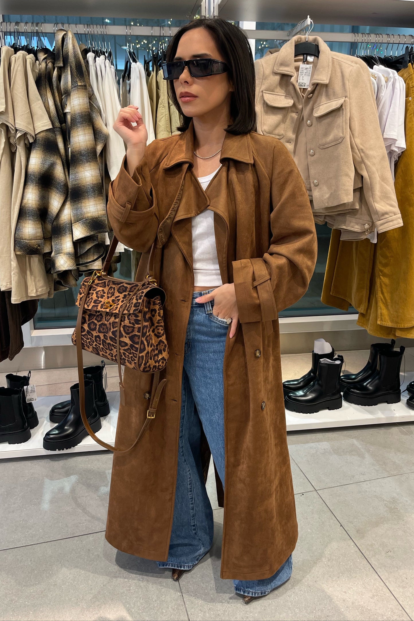 Sienna Trench Coat - Brown