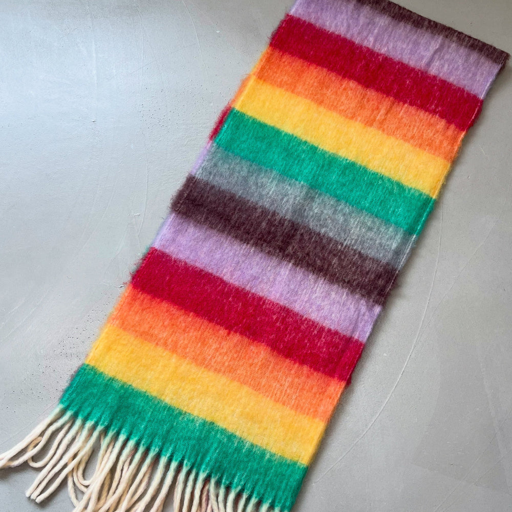 Scarf with Fringe - Multi