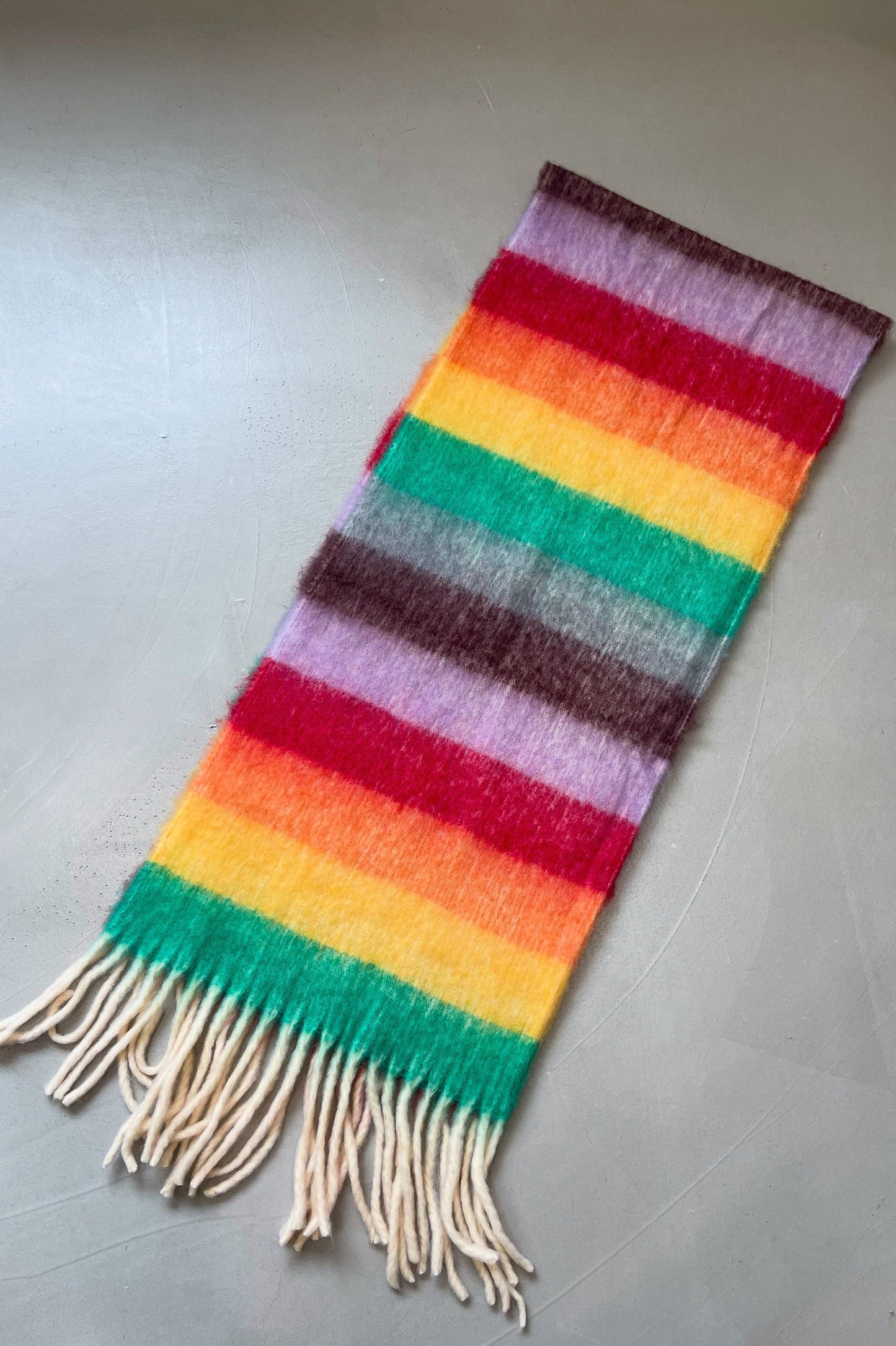 Scarf with Fringe - Multi