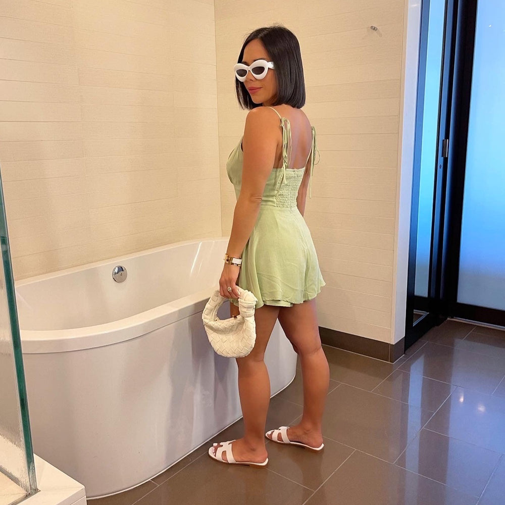 
                      
                        She Cute Romper - Green
                      
                    