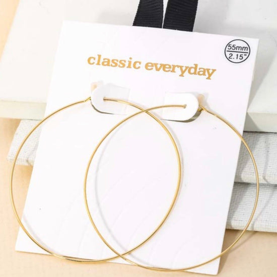 Thin Hoop Earrings - Trice Boutique
