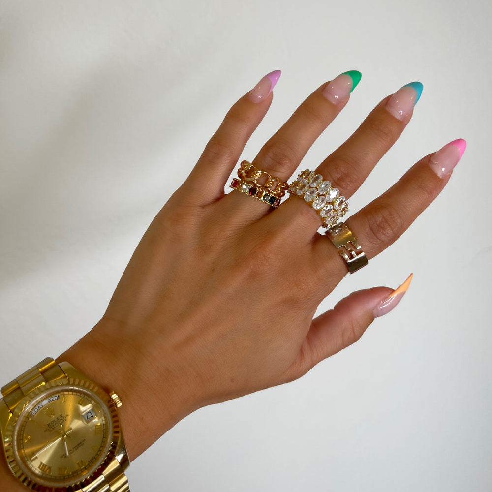 
                      
                        Colorful Crystal Ring - Trice Boutique
                      
                    