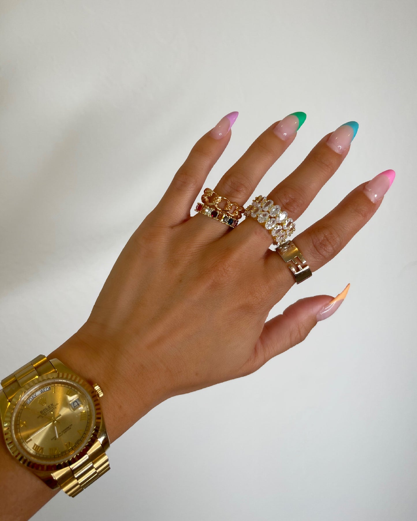 Load image into Gallery viewer, Colorful Crystal Ring - Trice Boutique
