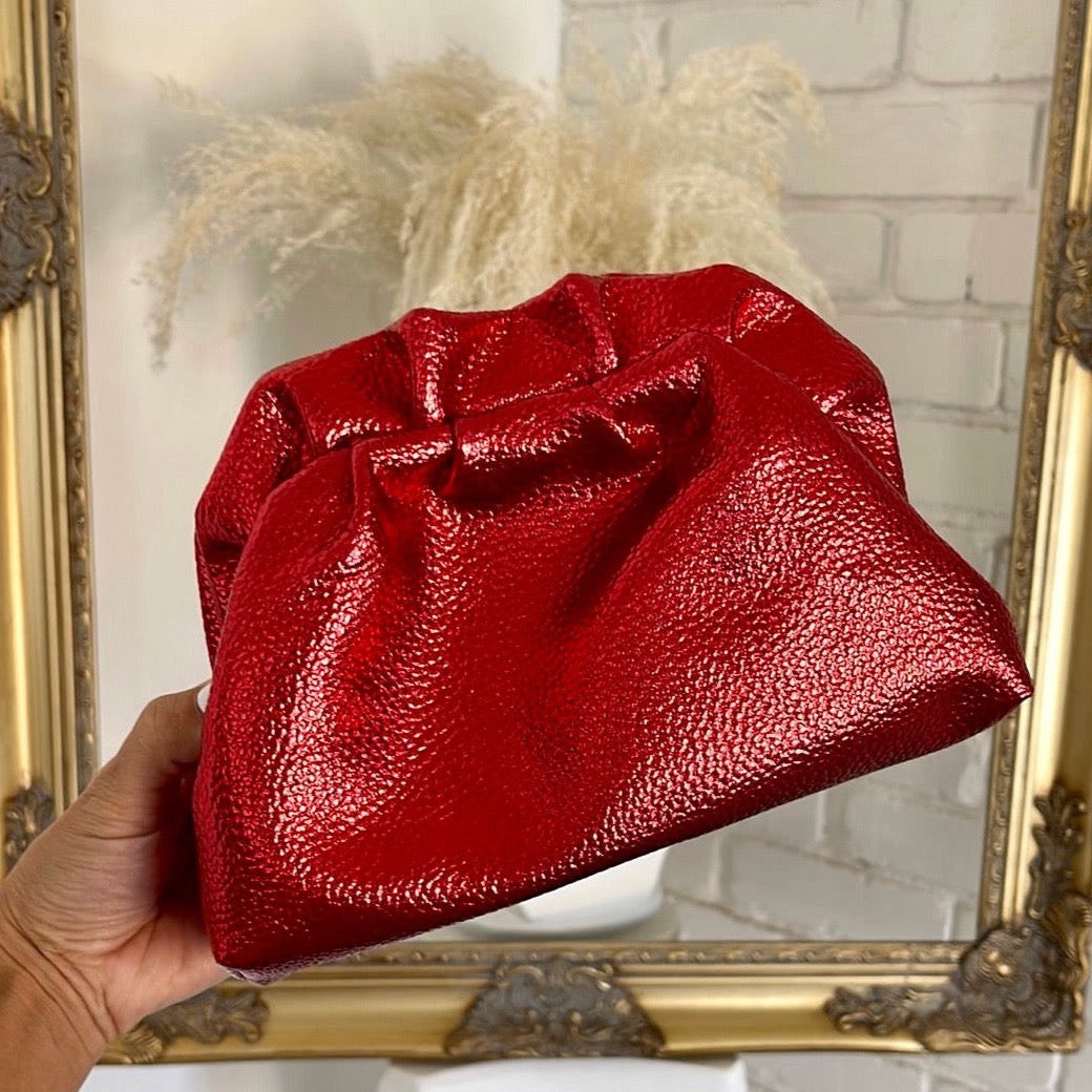 Starr Red Clutch - Trice Boutique