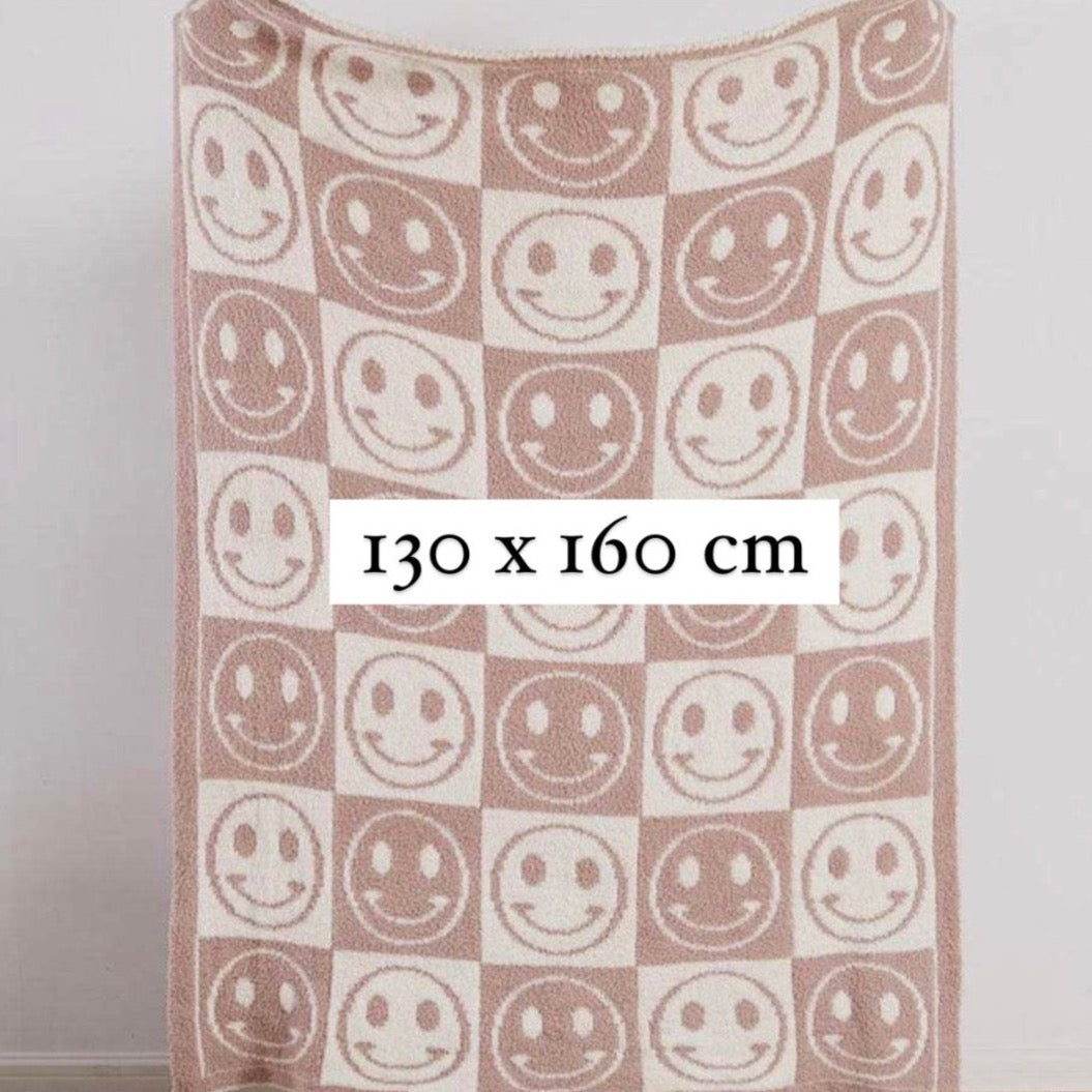 Light Pink/Beige Leopard Print Blanket - Trice Boutique