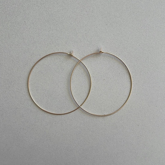 Thin Hoop Earrings - Trice Boutique