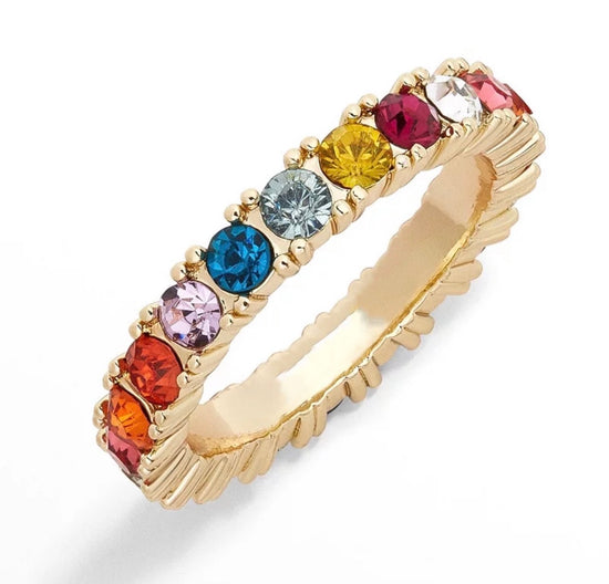 Load image into Gallery viewer, Colorful Crystal Ring - Trice Boutique
